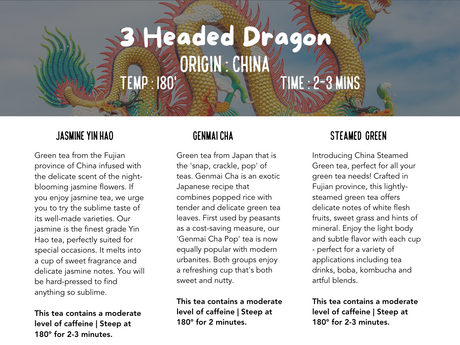 3 Headed Dragon Sample Pack