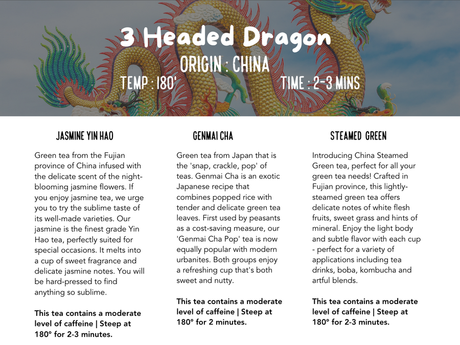 3 Headed Dragon Sample Pack