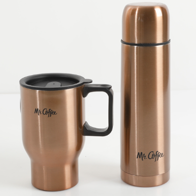 Mr Coffee Javlin Insulated Thermos & Mug 2pc